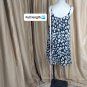 She + Sky Black & White Print Adjustable Straps Fully Lined Dress Size S