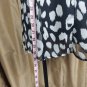 She + Sky Black & White Print Adjustable Straps Fully Lined Dress Size S