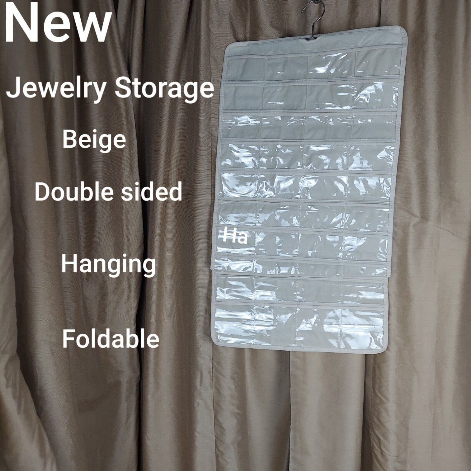 New Double Side  Hanging Jewelry Storage