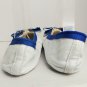 Port Of Naples White & Blue Leather Bow Slip On Dance Shoes Size 7M.