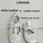 Lifestyle By Cushion Walk Mary Jane White casual leather shoes size US 6EEE