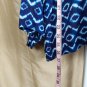 Loft Navy Blue Print Buttonless Causal Jacket Size M/L