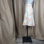Ann Taylor Linen Floral Print Side Zip Skirt Size 2