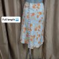 Ann Taylor Linen Floral Print Side Zip Skirt Size 2