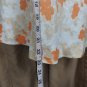 Ann Taylor Linen Floral Print Side Zip Skirt Size 2