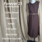 New With Tags Forever21 Contemporary Brown Belted Dress Size XS