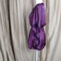 Rue21 Purple & Black Lace Trim Floral V Neckline Top Size S