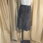 Sigrid Olsen Green Suede Fitted Waistband Skirt Size 8