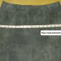 Sigrid Olsen Green Suede Fitted Waistband Skirt Size 8