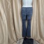 Free People Vintage Black Raw Hem Back Pockets Denim Slip On Jeans Waist Size 24