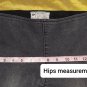 Free People Vintage Black Raw Hem Back Pockets Denim Slip On Jeans Waist Size 24