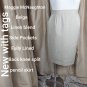 New Maggie McNaughton Beige Linen Blend Pockets Pencil Skirt Size 22W