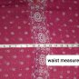 Maurices Berry Pink & Gray Print Sheer V neckline Top Size XL