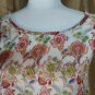 attar'd State Floral Lace Back Top Size S