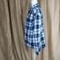 J.crew Navyblue & White Plaid Cotton Blend Button Down Shirt Size M