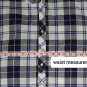 J.crew Navyblue & White Plaid Cotton Blend Button Down Shirt Size M
