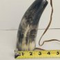 AUTHENTIC BLACK POWDER HORN REENACTMENT FLASK MUZZLELOADER