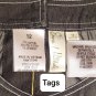 Emma & Michele Black Denim Side Pockets Belted Dress Size 12