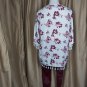 David and Young White & Plum Floral Print Tassel Hem Kimono One Size Fit Most