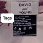 David and Young White & Plum Floral Print Tassel Hem Kimono One Size Fit Most