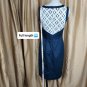 Ann Taylor Loft Navy Blue & white lace detail  dress size 0