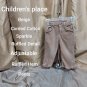 The Children's Place Beige Sparkle Corded Cotton Ruffled Detail Pants Size 24...