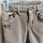 The Children's Place Beige Sparkle Corded Cotton Ruffled Detail Pants Size 24...