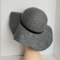D&Y Gray With Black Detail Band 200% Wool Classic Brim Hat