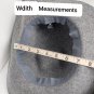 D&Y Gray With Black Detail Band 200% Wool Classic Brim Hat