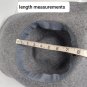 D&Y Gray With Black Detail Band 200% Wool Classic Brim Hat