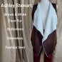 Ashley Stewart Brown & White Faux Fur Buttonless Vest Size 1X