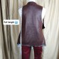 Ashley Stewart Brown & White Faux Fur Buttonless Vest Size 1X