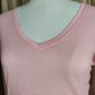 Sexy Basic Peach V Neckline T Shirt Size 3XL