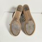 Tommy Hilfiger gold & Ivory Wedge  strecth cross ban Heels Sz 10M