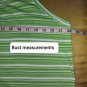 Avenue Green And White Scoop Neckline Striped Top Size 18/ 20