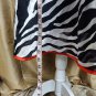 Robbie Bee Black & White Animal Print Cotton Back Zip Dress Size 8