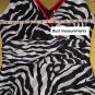 Robbie Bee Black & White Animal Print Cotton Back Zip Dress Size 8