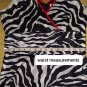 Robbie Bee Black & White Animal Print Cotton Back Zip Dress Size 8