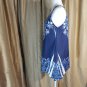 Only Nine Shades Of Blue Floral Lace Tank Size XL