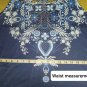 Only Nine Shades Of Blue Floral Lace Tank Size XL