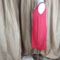 Red Faux Detail Belt Back Knee Split And Zip Closing Size 22W