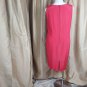 Red Faux Detail Belt Back Knee Split And Zip Closing Size 22W