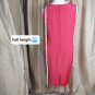 Red Faux Detail Belt Back Knee Split And Zip Closing Size 22W