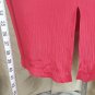 Red Faux Detail Belt Back Knee Split And Zip Closing Size 22W