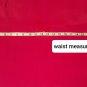 Red Faux Detail Belt Back Knee Split And Zip Closing Size 22W