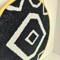 New Handcrafted Black & White Beaded  India  Artisan Wall Hanging