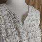 Indigo Soul White Crochet Detail Front Sleeveless Top Size S