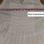 Indigo Soul White Crochet Detail Front Sleeveless Top Size S
