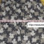 Vintage Old Navy Black & Beige Floral Print Cotton V Neckline Adjustable Straps