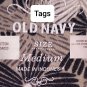 Vintage Old Navy Black & Beige Floral Print Cotton V Neckline Adjustable Straps